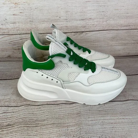 Alexander McQueen Oversized Runner Mens Sz 43 (10) Low-top Sneakers Green