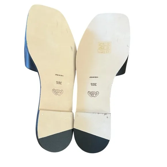 Alexander McQueen Seal Leather Slide Sandal Slip  On NEW EU 36.5 US 6.5