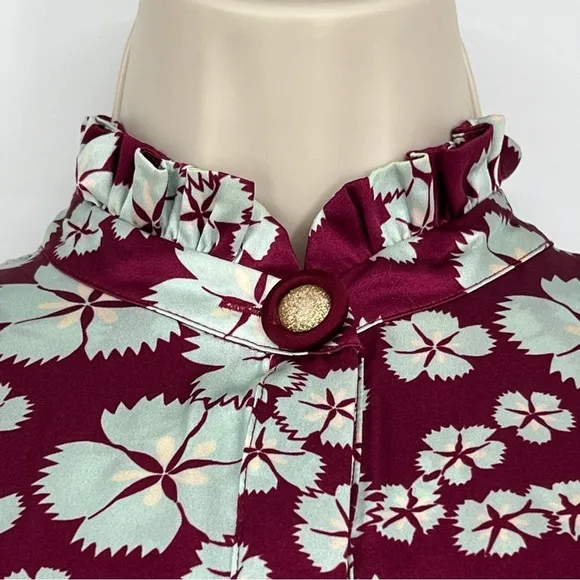 ALEXIS Silk Mini Dress woman's size small purple special occasion party