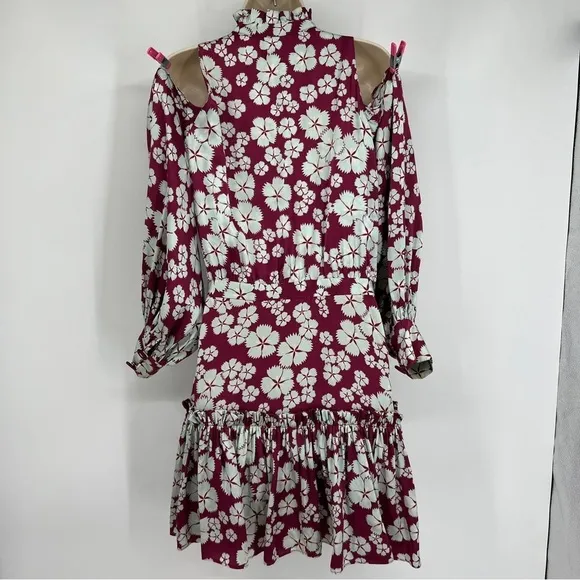 ALEXIS Silk Mini Dress woman's size small purple special occasion party