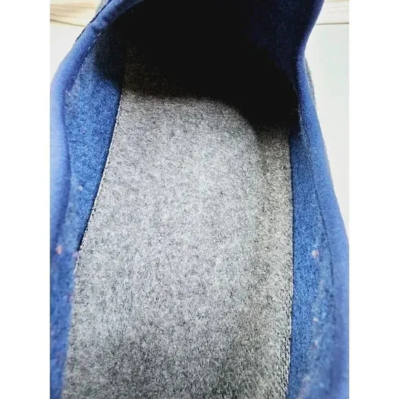 Allbirds Size 10 Men's Blue The Wool Lounger Slip On Logo Loafers Blue Sole