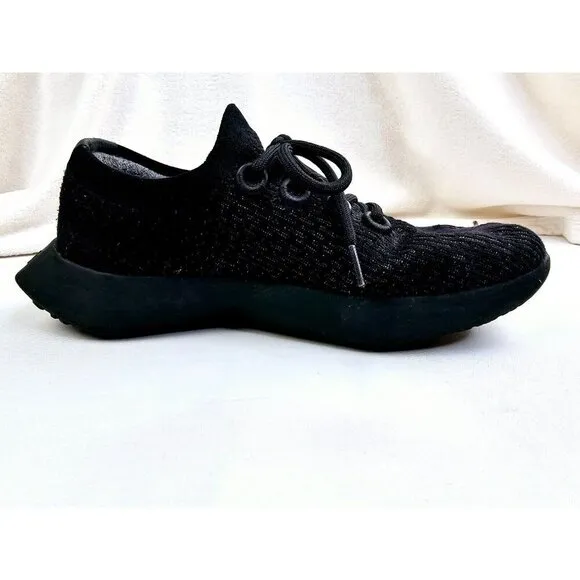 Allbirds Size 9 Mens TD2 (Tree Dasher) Black Low Lace Comfort Fashion Sneakers