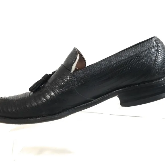 Allen Edmonds Clayton Men Lizard Loafers Sz 10 A