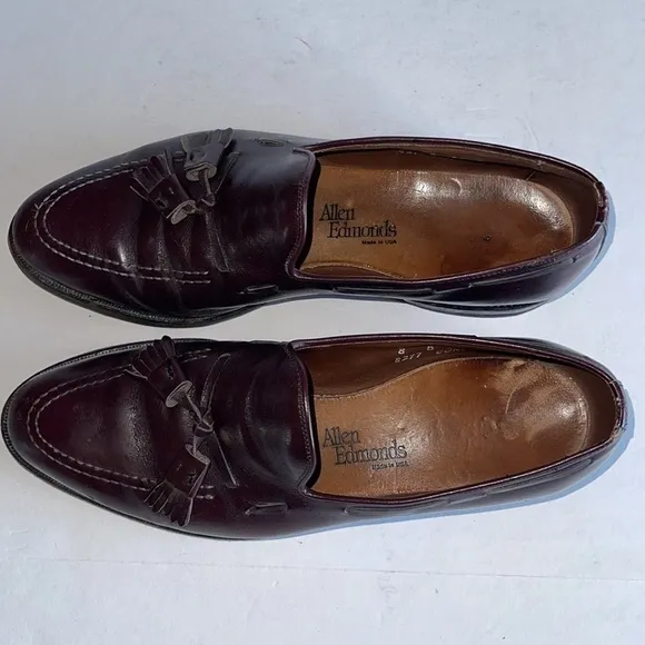 Allen Edmonds Grayson Shell Tassel Loafers In Burgundy Cordovan
