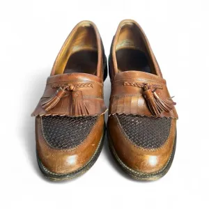 Allen Edmonds - Men’s Cody Tassel Fringe Kiltie Loafers Brown - Sz. 10.5 D
