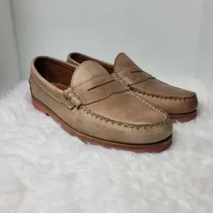 Allen Edmonds Sedona Mens Size 11 Penny Loafers  Distressed Brown Vibram Sole