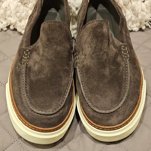 Allen Edmonds Suede Loafers with Rubber Sole