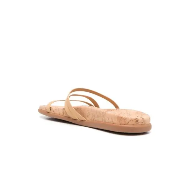 Ancient Greek Sandals Aspasia Slip On Slides in Natural 38