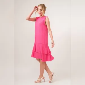 And The Why Washed Fringe Detail Tiered Dress