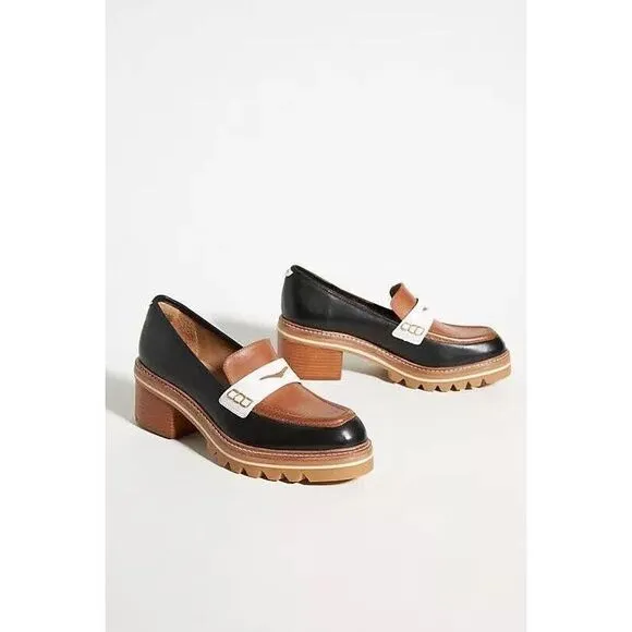 Anthropologie Bernardo Selma Heeled Loafers
