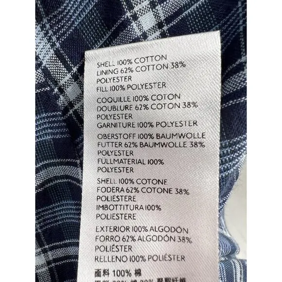 Anthropologie Pilcro Quilted Blue Bohemian Denim Kimono Jacket XS Retail $178