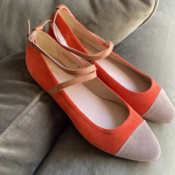 Anthropologie Seychelles Just The Beginning Colorblock Flats Women's Size 10