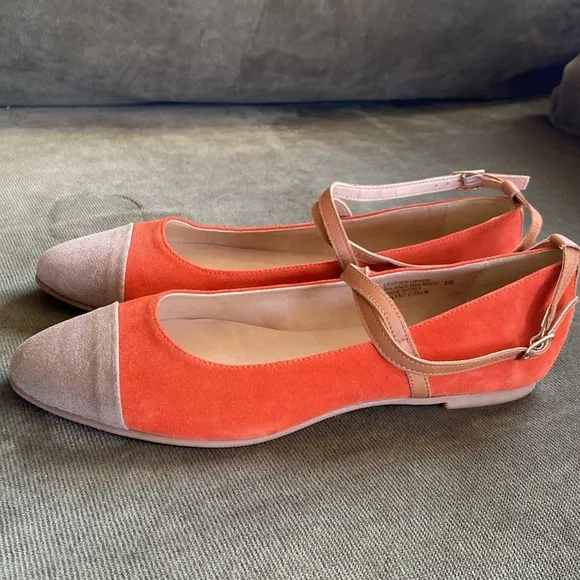 Anthropologie Seychelles Just The Beginning Colorblock Flats Women's Size 10