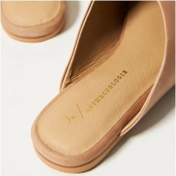 Anthropologie Western Mules in Honey Size EU 37 US 6