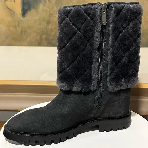 🌹AQUATALIA🌹 Casandra Waterproof Suede Shearling Boots Size: 6
