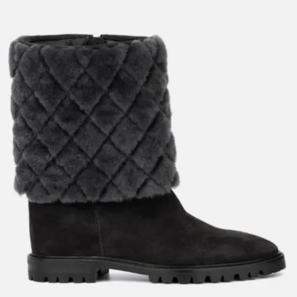 🌹AQUATALIA🌹 Casandra Waterproof Suede Shearling Boots Size: 6
