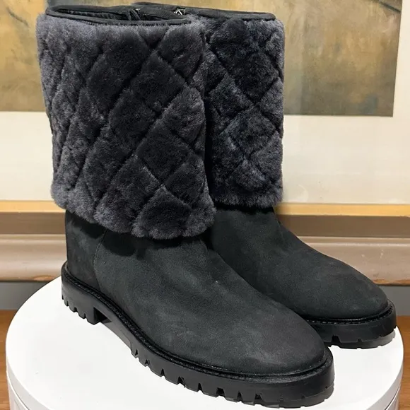 🌹AQUATALIA🌹 Casandra Waterproof Suede Shearling Boots Size: 6