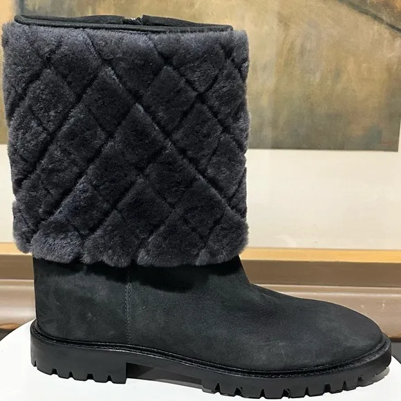 🌹AQUATALIA🌹 Casandra Waterproof Suede Shearling Boots Size: 6