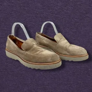 Aquatalia Kelsey Suede Lug Sole Loafers