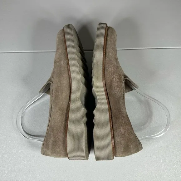 Aquatalia Kelsey Suede Lug Sole Loafers