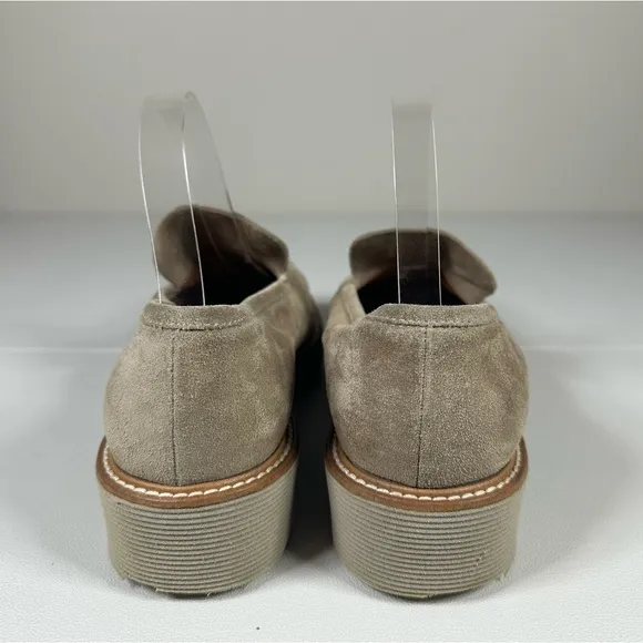 Aquatalia Kelsey Suede Lug Sole Loafers