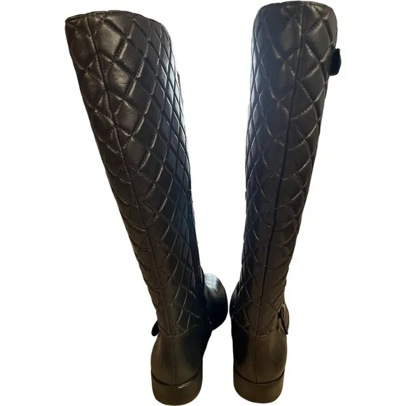 ARTURO CHIANG Quilted Riding Boots Brown