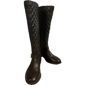 ARTURO CHIANG Quilted Riding Boots Brown