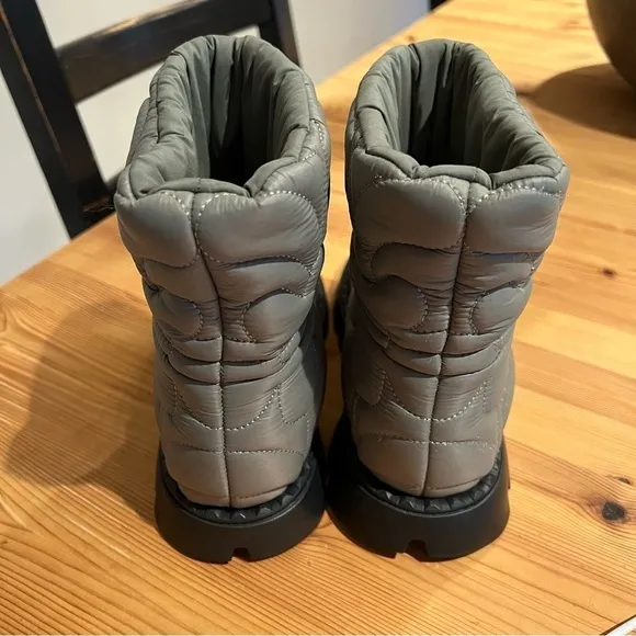 Ash JEWEL Boots In Green Quilted Nylon NEW 36 JB
