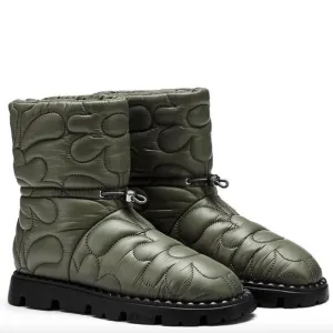 Ash JEWEL Boots In Green Quilted Nylon NEW 36 JB