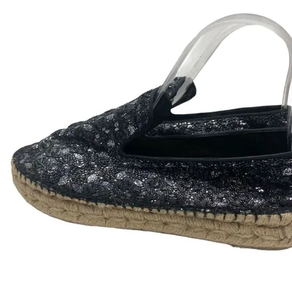Ash XEM Espadrilles Black &amp; Piombo Sz 38