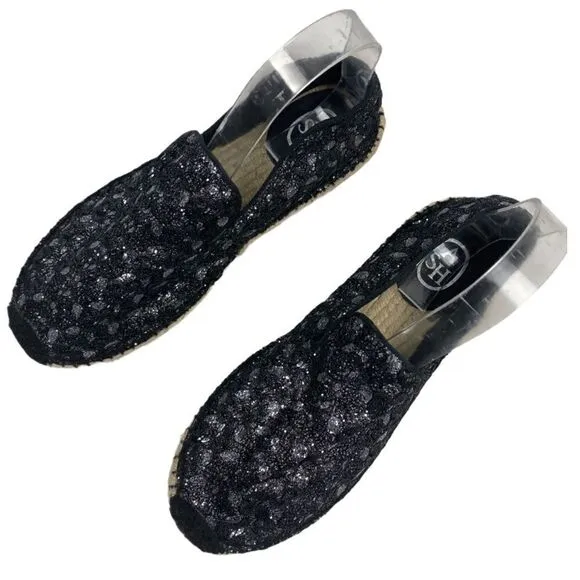 Ash XEM Espadrilles Black &amp; Piombo Sz 38