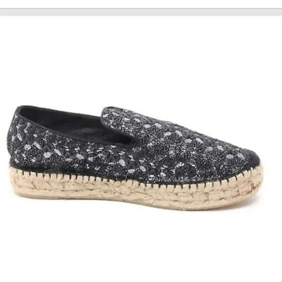 Ash XEM Espadrilles Black &amp; Piombo Sz 38