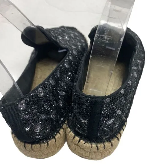 Ash XEM Espadrilles Black &amp; Piombo Sz 38