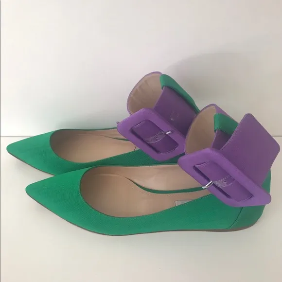 Attico Colorblock Ballet Flats