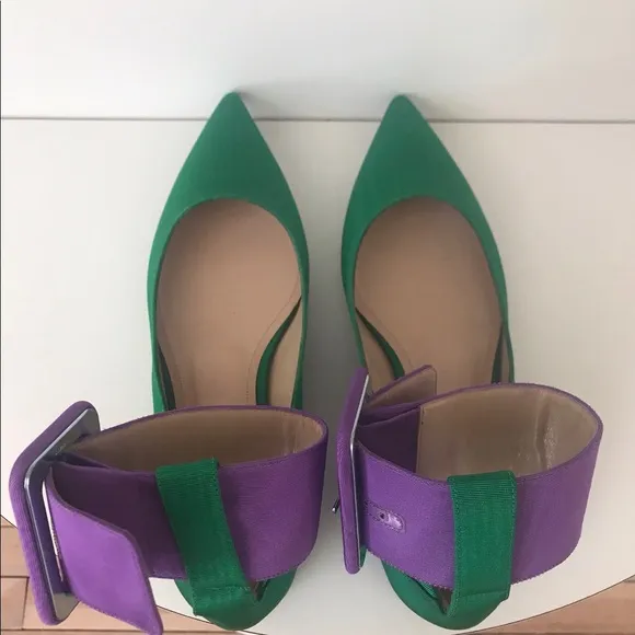 Attico Colorblock Ballet Flats