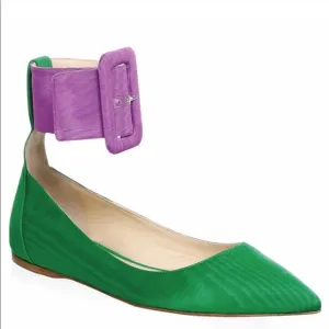Attico Colorblock Ballet Flats