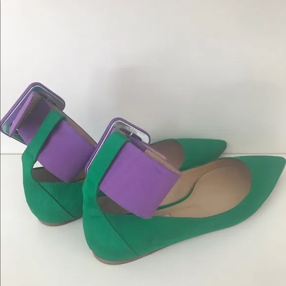Attico Colorblock Ballet Flats