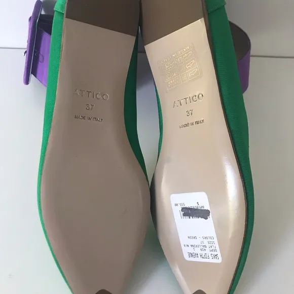 Attico Colorblock Ballet Flats