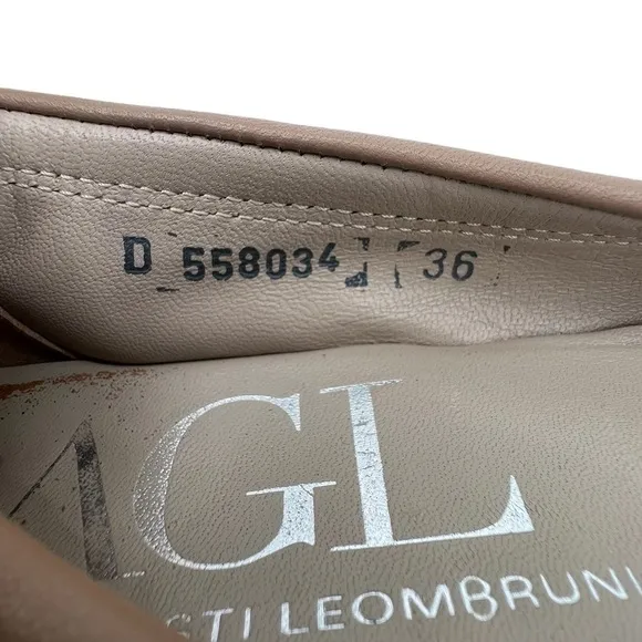 Attilio Giusti Leombruni AGL Monika Cap Toe Ballet Flats Size 36 Women's
