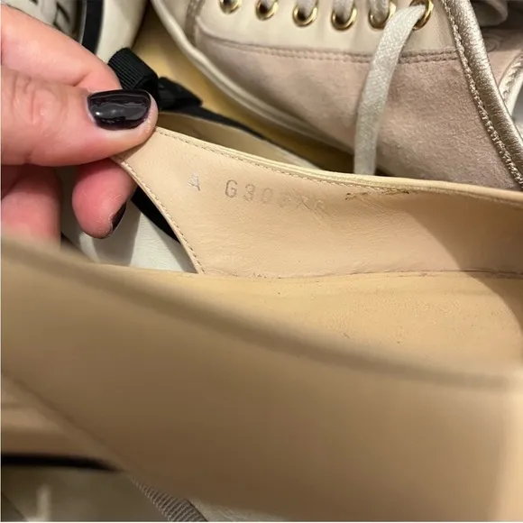 Authentic Chanel peep toe sling back bow flats w/ original box