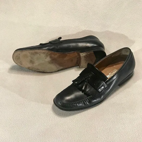 🎉Authentic Ferragamo Men’s VTG Tassel Kiltie Loafer