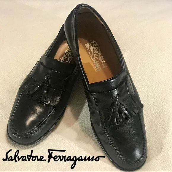 🎉Authentic Ferragamo Men’s VTG Tassel Kiltie Loafer