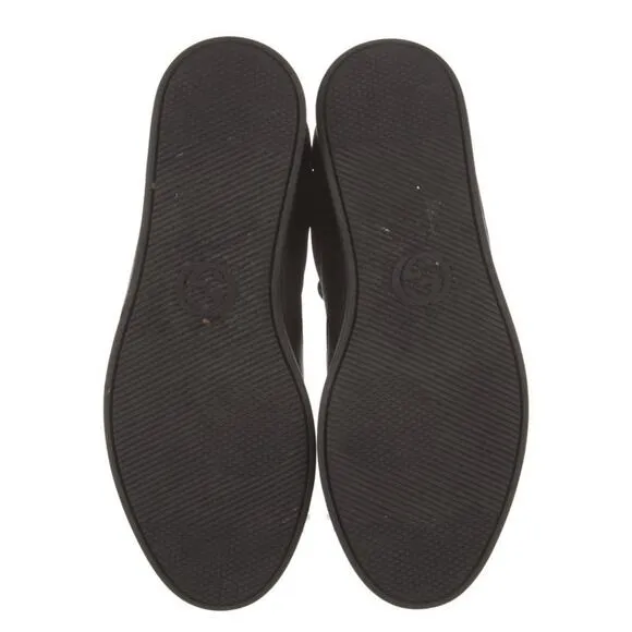 Authentic GUCCI Guccisima GG Supreme Black Leather Men’s Size 8.5 Box Dust Cover