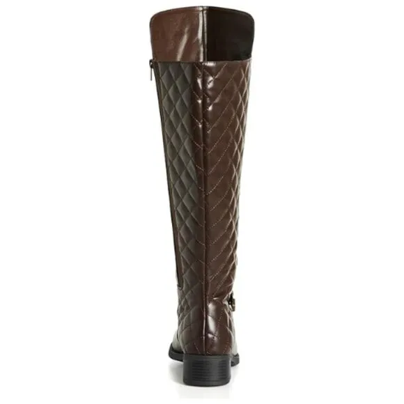 Avenue Cloudwalkers Ivory Tall Riding Boot Size 10W Wide Fit, BROWN