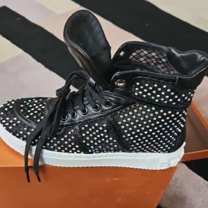 BALDININI 🇮🇹 WOMEN'S Nappa LEATHER   Brilliant FASHION SNEAKERS new 36 1/2