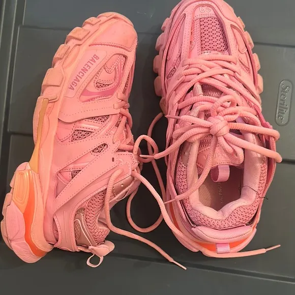 Balenciaga Pink Sneakers with Chunky Sole