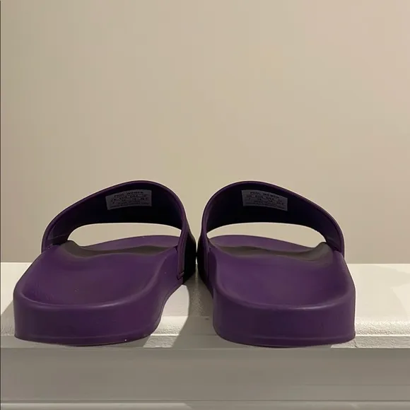 Balenciaga Rubber Graphic Purple Print Slides