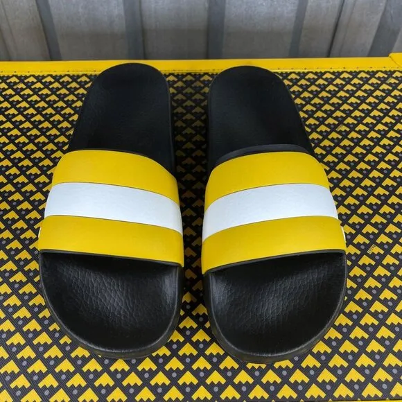 Bally Sleter Yellow Rubber Sandals US 8