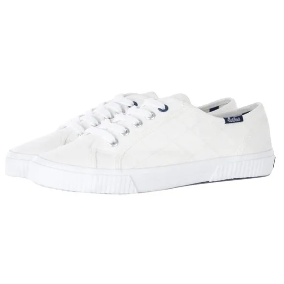 BARBOUR Hailey White Flat Casual and Fashion Sneakers