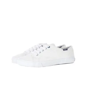 BARBOUR Hailey White Flat Casual and Fashion Sneakers